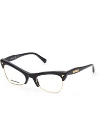 DSquared² - Dq5332 001 Optical Frames Outlet Acetate Cat Eye - Lyst