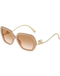 Dolce & Gabbana - Dg4468B 34373B Sunglasses Acetate Geometric Normal Shaded - Lyst