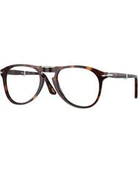 Persol - Po9714Vm 24 Optical Frames Acetate Transparent Pilot Normal - Lyst