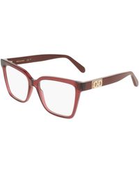 Ferragamo - Sf3060 655 Optical Frames Acetate Squared Normal - Lyst