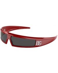 Dolce & Gabbana - Dg6181 309887 Sunglasses Plastic Dark Squared - Lyst
