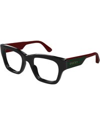 Gucci - Gg1669O 010 Optical Frames Acetate Transparent Squared - Lyst