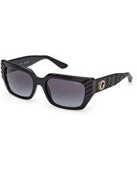Guess - Gu00254 01B Sunglasses Injected Smoke Squared Normal - Lyst