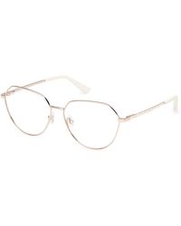Guess - Gu50169 032 Optical Frames Metal Round Normal - Lyst