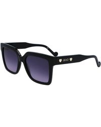 Liu Jo - Lj771S 001 Sunglasses Acetate Squared Normal Shaded - Lyst
