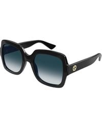 Gucci - Gg1337S 001 Sunglasses Plastic Oversize Shaded - Lyst