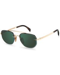 David Beckham - Db 1078/S 06J/Mt Sunglasses Steel Geometric Mirror - Lyst