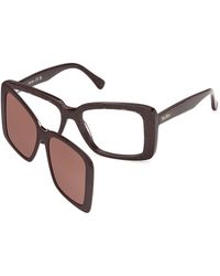 Max Mara - Mm5266 50 Optical Frames Acetate Squared Normal - Lyst