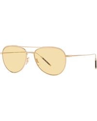 Oliver Peoples - Ov1276St Tk-3 5311R6 Sunglasses Titanium Pilot Normal - Lyst