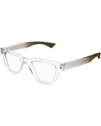 Saint Laurent - Sl 789 Jacques Opt 004 Optical Frames Acetate Transparent Squared - Lyst