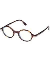 Tom Ford - Ft5975-B 052 Optical Frames Acetate Round Normal - Lyst