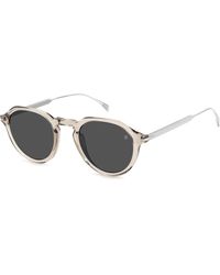 David Beckham - Db 1098/S 79U/Ir Sunglasses Titanium Round - Lyst
