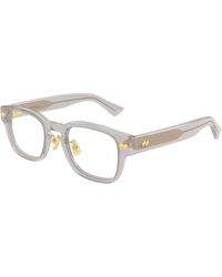 Bottega Veneta - Bv1404Oa 008 Optical Frames Acetate Transparent Squared - Lyst