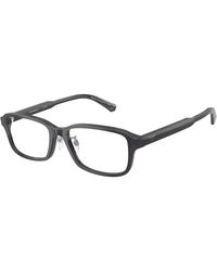 Emporio Armani - Ea3215D 5029 Optical Frames Acetate Transparent Pillow Normal - Lyst
