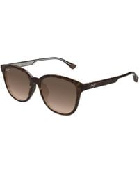Maui Jim - Mj0647Sa 002 Occhiali Da Sole Bio-Iniettato Bronzo Rotonda - Lyst
