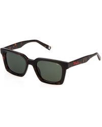 Fila - Sfi897 4Blv Sunglasses Acetate Squared Normal - Lyst