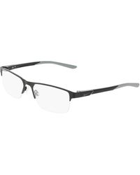 Nike - 8159 001 Optical Frames Metal Squared Normal - Lyst