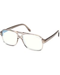 Tom Ford - Ft6058-B 051 Optical Frames Acetate Squared Normal - Lyst
