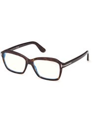 Tom Ford - Ft6129-B 052 Optical Frames Acetate Squared Normal - Lyst
