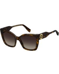 Marc Jacobs - Marc 811/S 086/Ha Sunglasses Acetate Squared Normal Shaded - Lyst