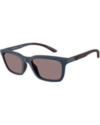 Emporio Armani - Ea4249U 62607N Sunglasses Injected Squared Normal - Lyst