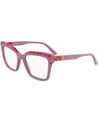 KARL LAGERFELD - Kl6130 618 Optical Frames Acetate Squared Normal Normal - Lyst