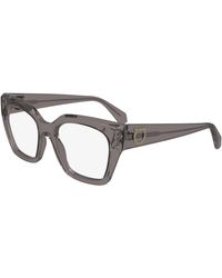 Ferragamo - Sf2983 511 Optical Frames Acetate Squared Normal Normal - Lyst