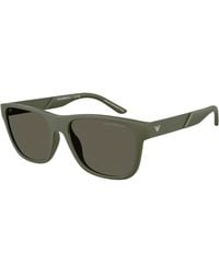 Emporio Armani - Ea4243 618471 Sunglasses Injected Squared Normal - Lyst