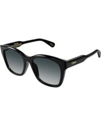 Chloé - Ch0194Sk 001 Sunglasses Acetate Squared Shaded - Lyst