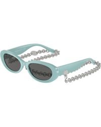 Tiffany & Co. - Tf4221 8388S4 Sunglasses Acetate Round Normal - Lyst