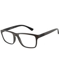 Emporio Armani - Ea3091 5260 Optical Frames Plastic Squared - Lyst