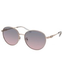 Michael Kors - Mk1119 Alpine 110868 Sunglasses Metal Light Round Shaded - Lyst