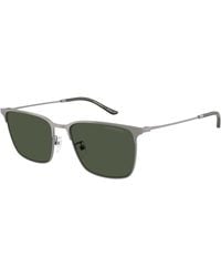 Emporio Armani - Ea2164D 30039A Sunglasses Metal Squared Polarized - Lyst