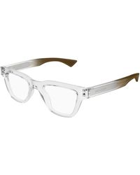 Saint Laurent - Sl 789 Jacques Opt 003 Optical Frames Acetate Transparent Squared - Lyst