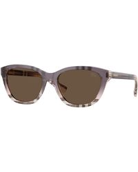 Burberry - Be4486 422073 Sunglasses Acetate Squared Normal - Lyst