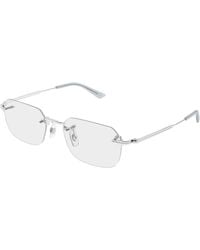 Montblanc - Mb0514O 003 Optical Frames Metal Transparent Squared - Lyst
