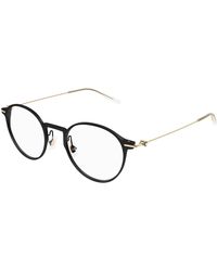 Montblanc - Mb0357O 001 Optical Frames Transparent Round - Lyst