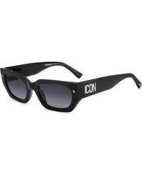 DSquared² - Icon 0017/S 807/9O Sunglasses Acetate Squared Shaded - Lyst