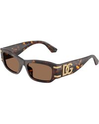 Dolce & Gabbana - Dg4564 502/73 Sunglasses Acetate Squared Normal - Lyst