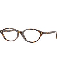 Versace - Ve3393D 5514 Optical Frames Acetate Transparent Round Normal - Lyst