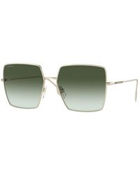 Burberry - Be3133 Daphne 11098E Sunglasses Metal Squared Normal Shaded - Lyst