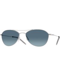 Oliver Peoples - Ov1358S Aero Ii 5036Q8 Sunglasses Steel Pilot Normal - Lyst