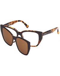 Max Mara - Mm5212 052 Optical Frames Acetate Round Normal - Lyst