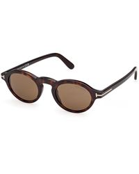 Tom Ford - Ft1332 Aristotele-02 52J Sunglasses Acetate Roviex Round Normal - Lyst