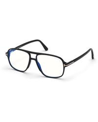 Tom Ford - Ft5737-B 001 Optical Frames Acetate Squared Normal - Lyst