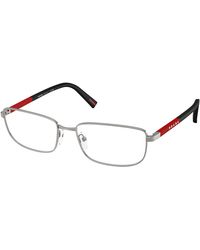 Prada Linea Rossa - Ps 50Sv 5Av1O1 Optical Frames Metal Pillow Normal - Lyst