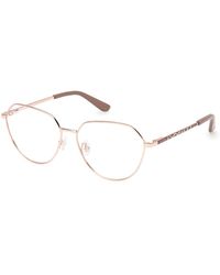 Guess - Gu50169 028 Optical Frames Metal Round Normal - Lyst