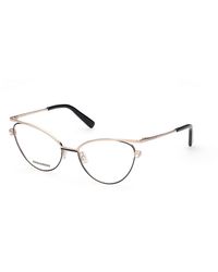 DSquared² - Dq5333 028 Optical Frames Outlet Metal Cat Eye - Lyst
