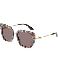 Dolce & Gabbana - Dg4474 34457N Sunglasses Acetate Butterfly Normal - Lyst