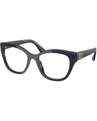 Miu Miu - Mu 05Xv 1Ab1O1 Optical Frames Acetate Transparent Squared Normal - Lyst